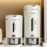 Household press-type metering rice bucket