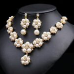Korean-style high-end bridal necklace
