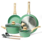 Green Sartenes non stick Cookware Set